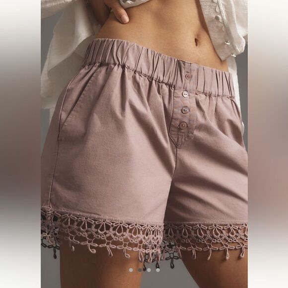 Maeve Embellished Boxer Shorts - Picture 2 of 4